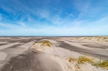 Het strand van Rottumeroog van Hans de Waay