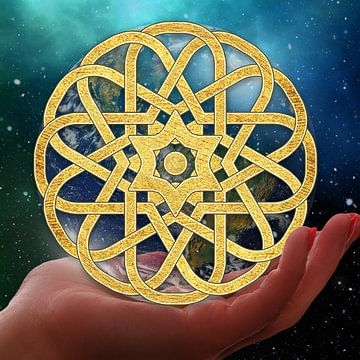 Sternensymbol mit keltischer heiliger Geometrie