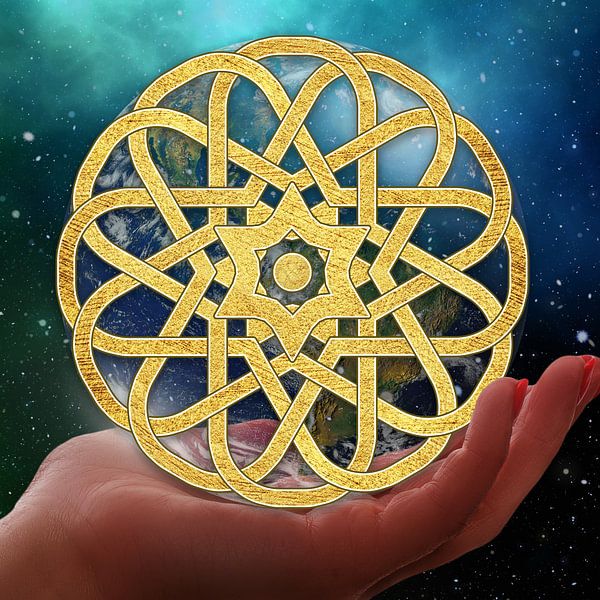 Star symbol with Celtic sacred geometry by ADLER & Co / Caj Kessler