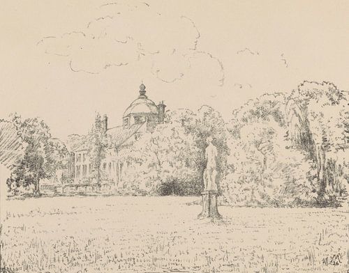 Simon Moulijn, Vue du jardin du palais Huis ten Bosch, 1926