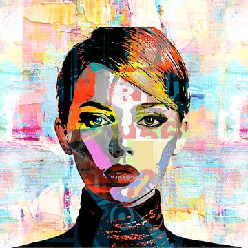Pop art woman by Lucie Bos