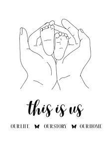 This is us OUR LIFE OUR STORY OUR HOME sur ArtDesign by KBK