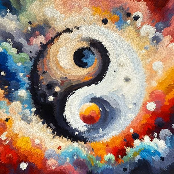 Yin and Yang abstract by Marion Tenbergen