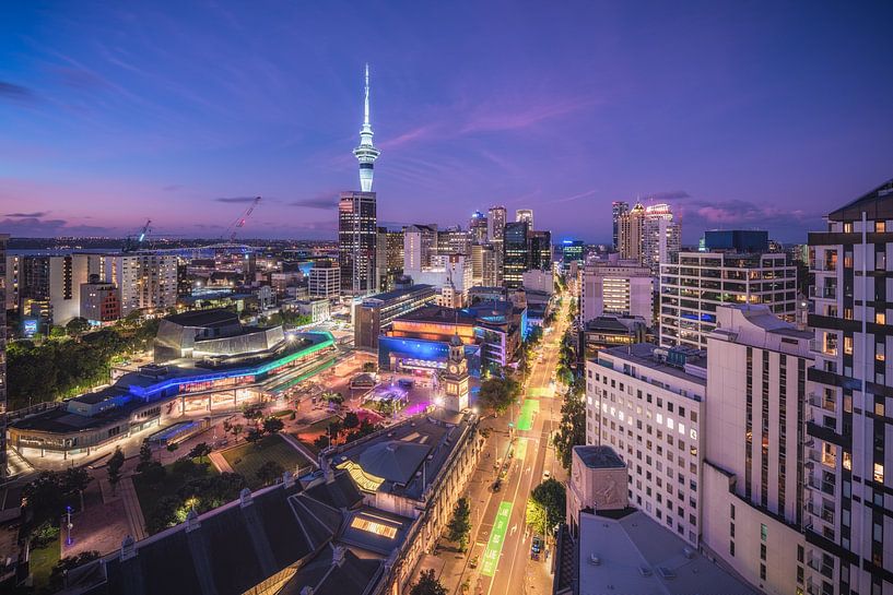 New Zealand Auckland Skyline by Jean Claude Castor