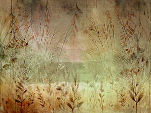 Skandinavische Sommer Wiese Fantasy Abstraktion