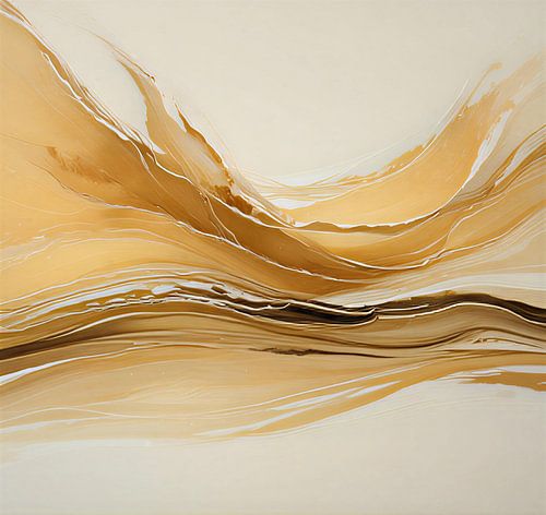 Gouden chic art painting.