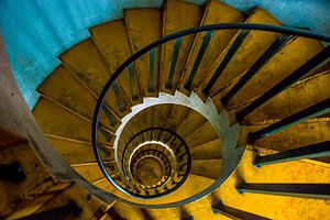 Urban spiral staircase down by Ellis Peeters