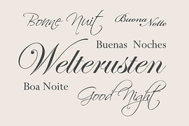 Gute Nacht - Weiß von Sandra Hazes