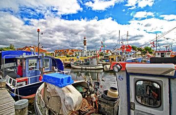 Vissersboot in de haven van Holger Felix