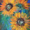 peinture de tournesol ( 2 ) sur Els Fonteine