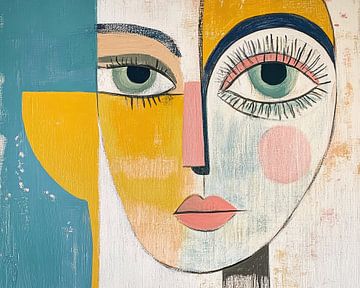 Gezichtskunst | Vrouw Abstract Portret van De Mooiste Kunst