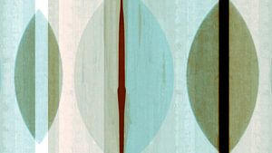 Moderne Skandinavische Bauhaus Abstraktion Organisch Pastell