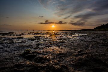 Zonsondergang Groene Strand Terschelling van Lydia