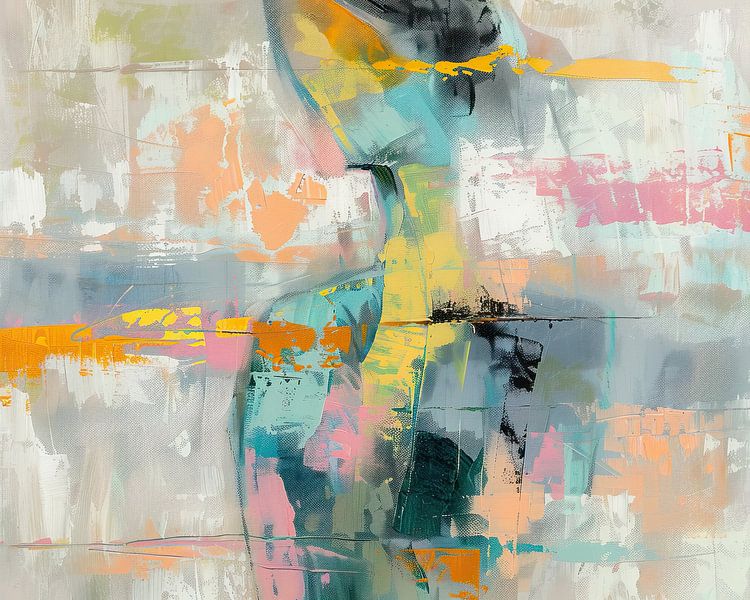 Woman in Quiet Colours by Eye catching paintings