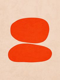 Modern geometric organic abstract art