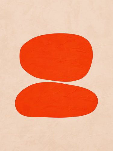 Moderne geometrische organische abstracte kunst