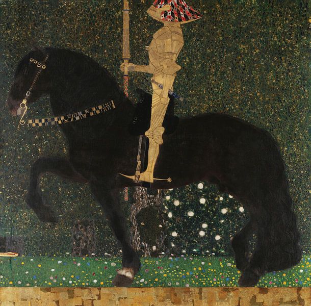 La vie est un combat (Cavalier d'or), Gustav Klimt par Des maîtres magistraux