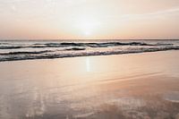 Sunset at the beach with reflection of the clouds | art print Andalusia Spain