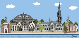 Breda skyline by Debbie van Eck