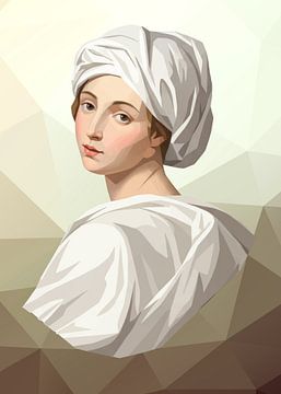 Porträt von Beatrice Cenci Low Poly von Low Profile