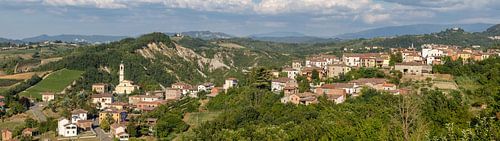 Panorama of Costa Vescovato, Piedmont, Italy