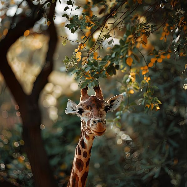 Girafe par Poster Art Shop