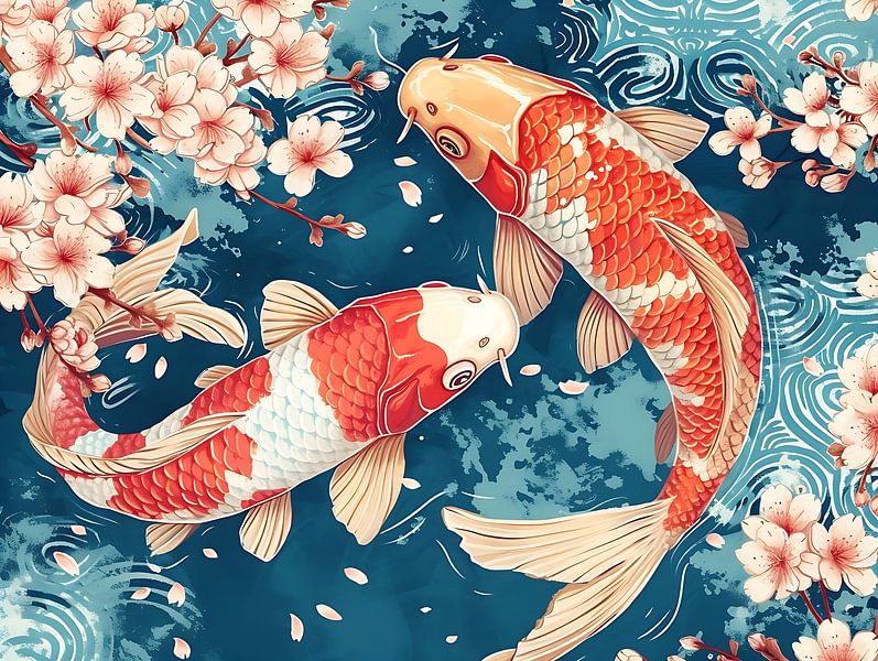 Japanese Koi carp by PixelPrestige