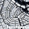 Amsterdam Stadskern Stratenplan Wit van Maarten Knops