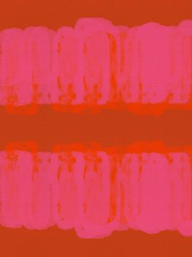 Terracotta, orange and neon pink. Colorful abstract in vivid colors