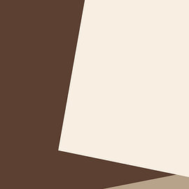 Minimalistische, braune, abstrakte geometrische Drucke – Mid-Century-Modern-Set, 2er-Set. Nr. 2 von Dina Dankers