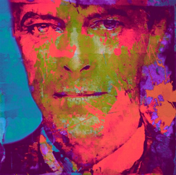 Motiv Porträt David Bowie Pop Art PUR Serie van Felix von Altersheim