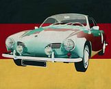 Volkswagen Karmann Ghia uit 1959 voor de Duitse vlag van Jan Keteleer thumbnail