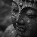 Zen-Buddha in Schwarz-Weiß von Poster Art Shop Miniaturansicht