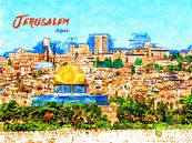 Jerusalem von Printed Artings Miniaturansicht