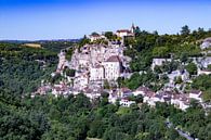 Blik op Rocamadour in Frankrijk van Ingrid van Sichem thumbnail