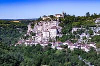 Blik op Rocamadour in Frankrijk