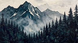 Misty Mountain Forest von HUGO