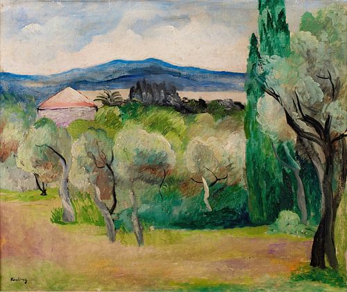 Moïse Kisling - Landschaft bei Saint-Tropez