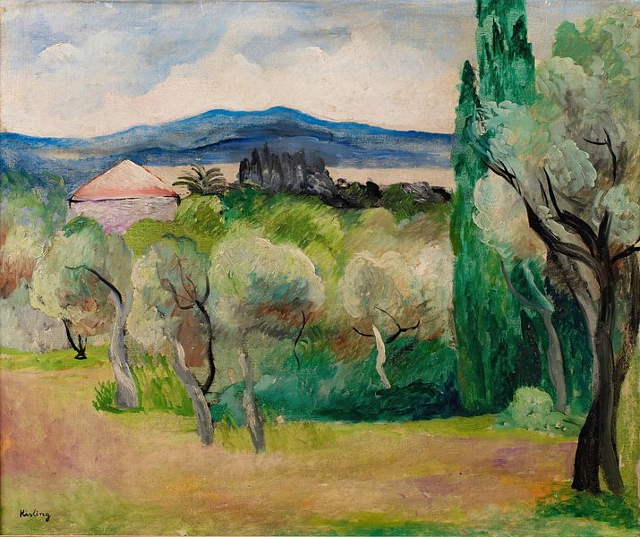 Moïse Kisling - Landscape near Saint-Tropez by Peter Balan
