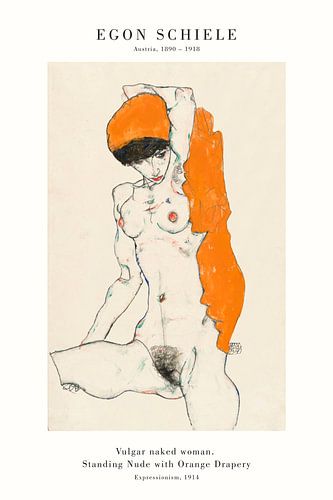 Egon Schiele - Femme nue