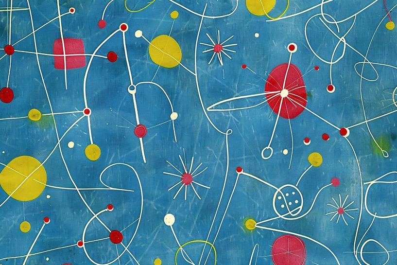 Composition abstraite de couleurs avec des lignes ludiques par Imperial Art House