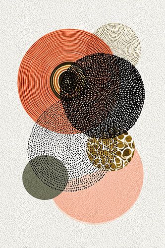 Compositie met gestructureerde cirkels