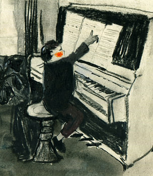 Un enfant au piano