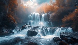 Herbstzauber am Wasserfall
