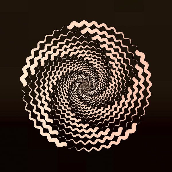Retro flower by Mad Dog Art
