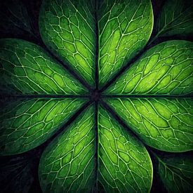 Symétrie des feuilles sur Sabine Wagner