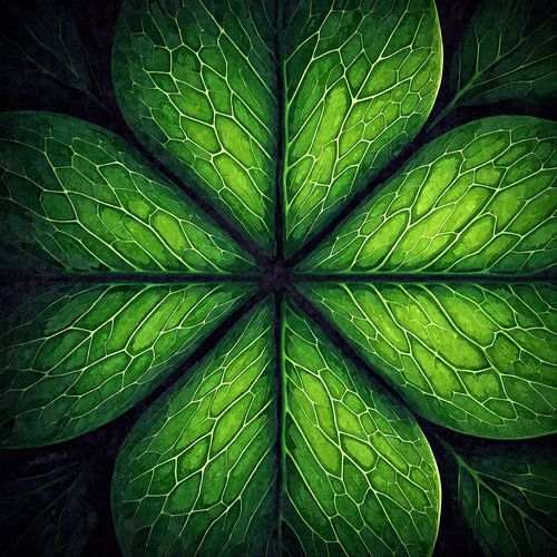 Symmetry of the leaves