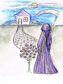 De man met de zeis by Sasha Butter-van Grootveld