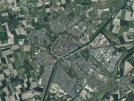 Aerial view of Middelburg by Maps Are Art