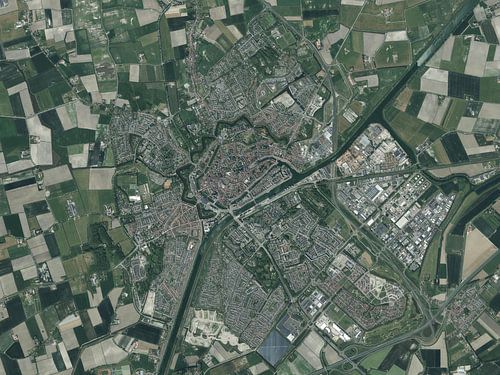 Luchtfoto van Middelburg